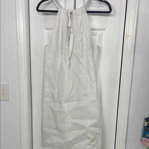 Elegant White Halter Dress